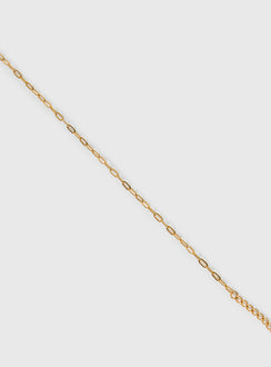 Zephry Gold Plated Link Chain Bracelet Gold