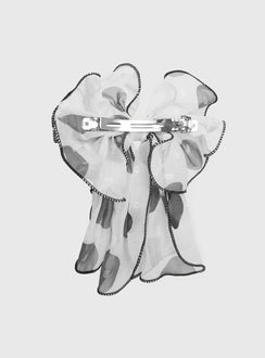 All You Need Hair Bow White / Black