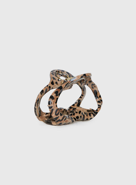 Take It Off Hair Clip Leopard