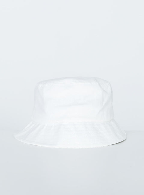 Canvas Bucket Hat White