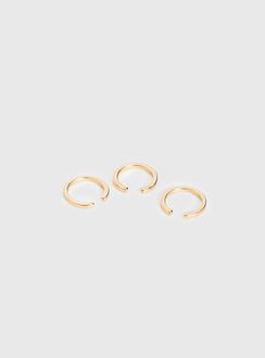 Lunaris Toe Ring Pack Gold