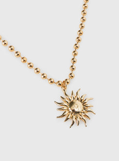 Just Smile Necklace Gold