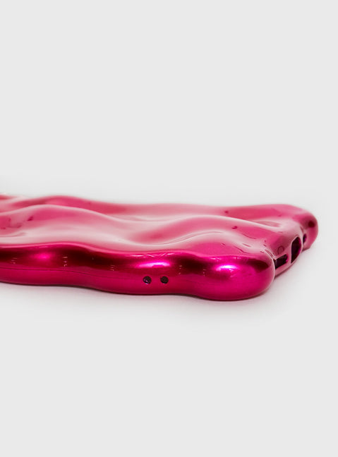iPhone case Plastic clip on, wavy style, lightweight