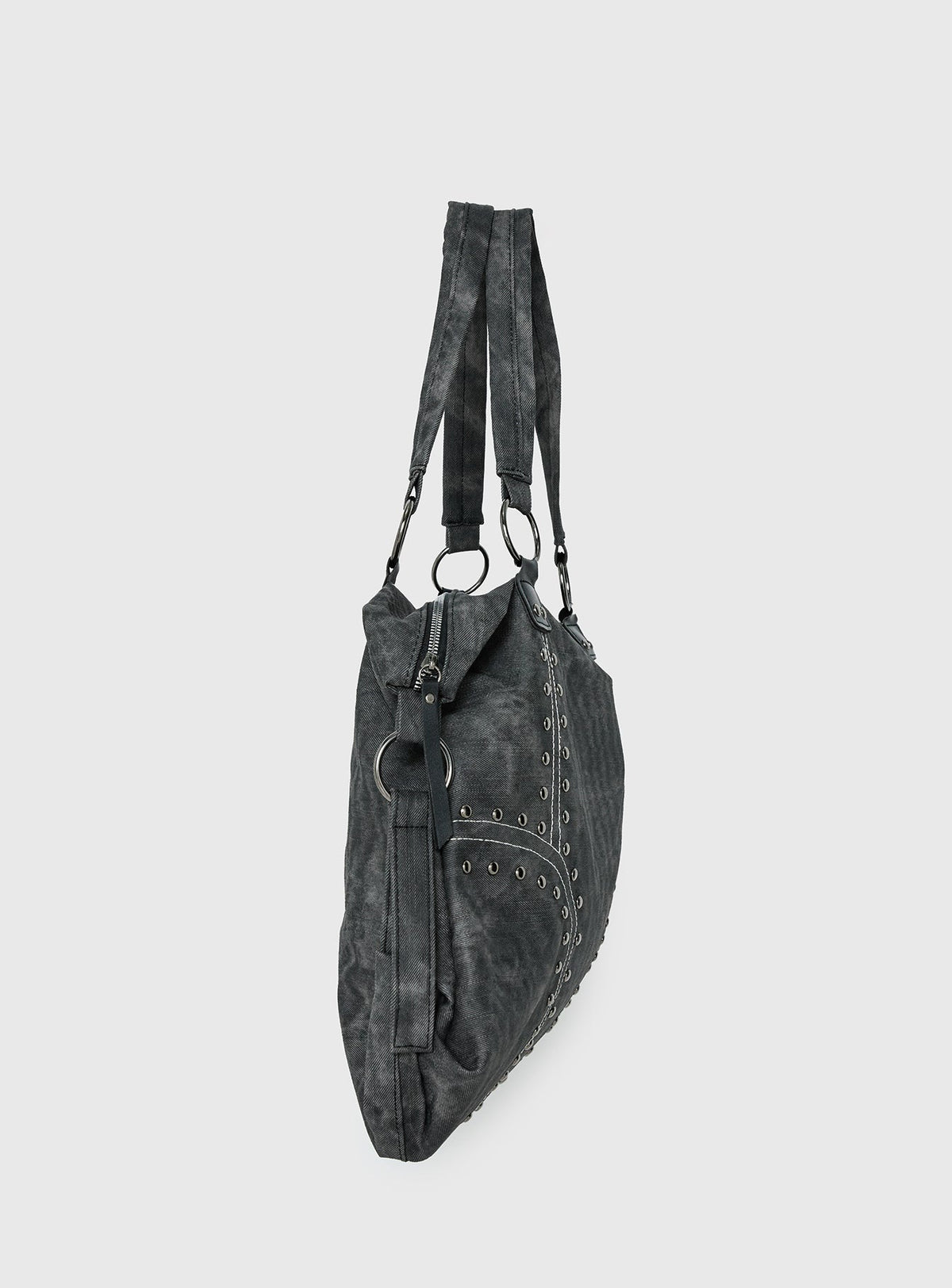 Brittin Stud Detail Shoulder Bag Black