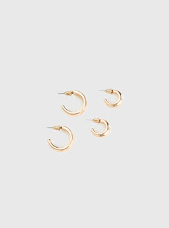 Zennie Earring Pack Gold