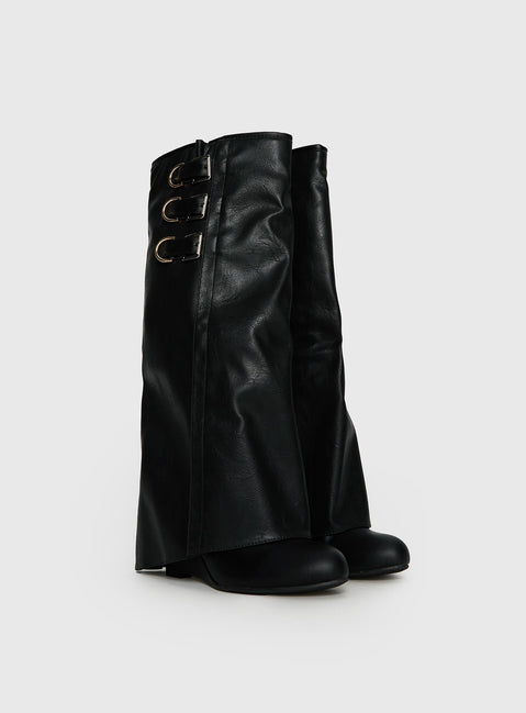 Ritz Knee High Boots Black