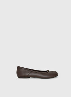 Therapy Harajuku Split Toe Ballet Flats Chocolate