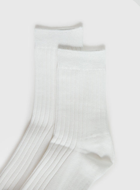 Sports Crew Ribbed Sock