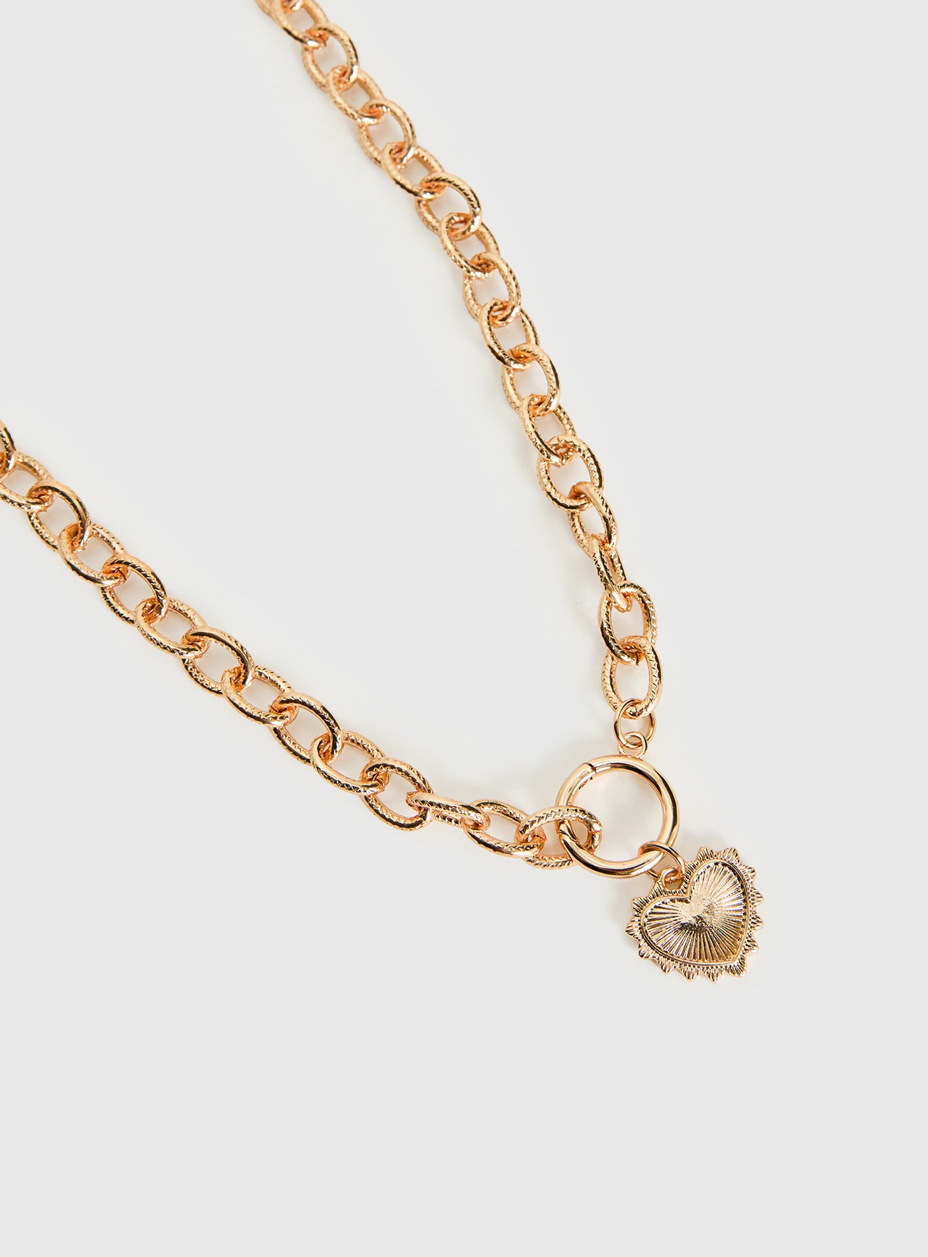 Darcee Heart Pendant Necklace Gold