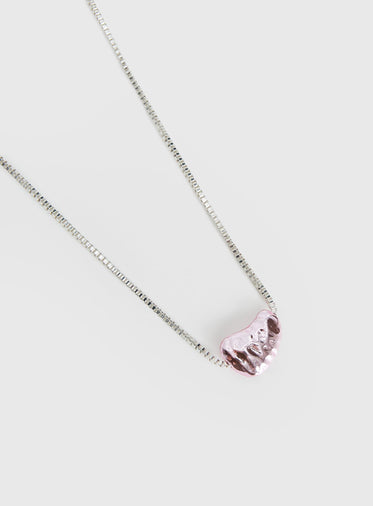 Living Large Pendant Necklace Pink