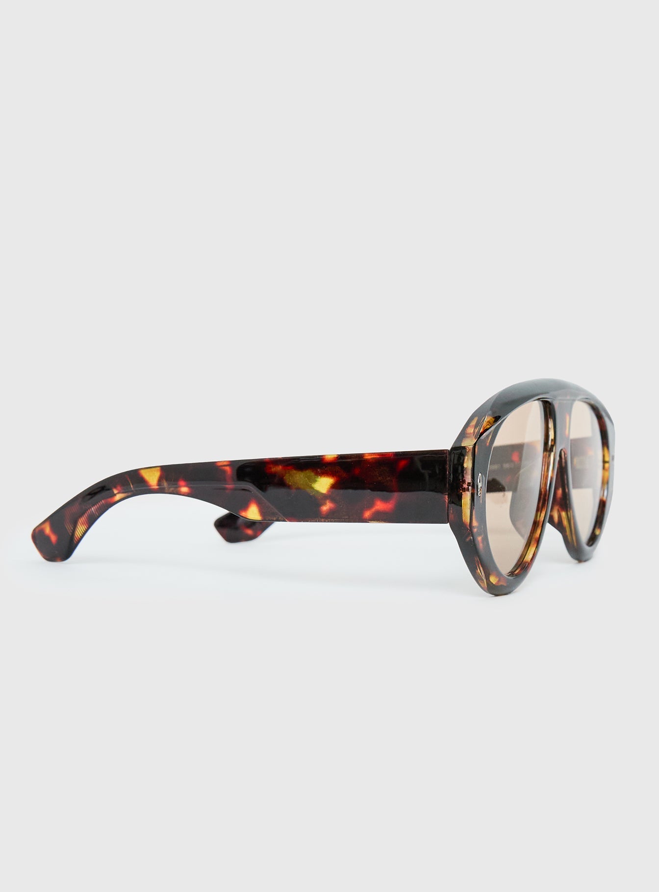 Marais Oversized Aviator Sunglasses Brown