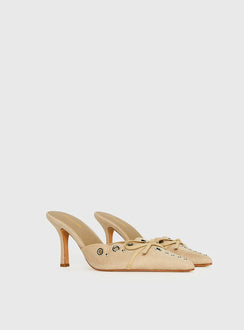 Charisma Pointed Toe Heels Taupe