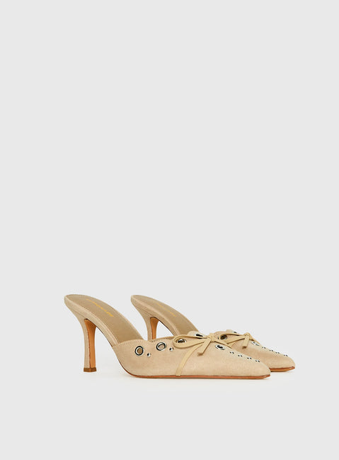 Charisma Pointed Toe Heels Taupe