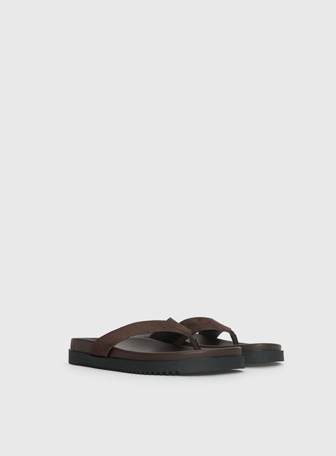 Billini Aila Sandals Dark Cacao Suede