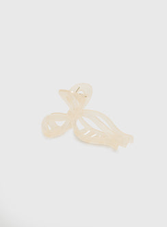 With A Bow Hair Clip Nude