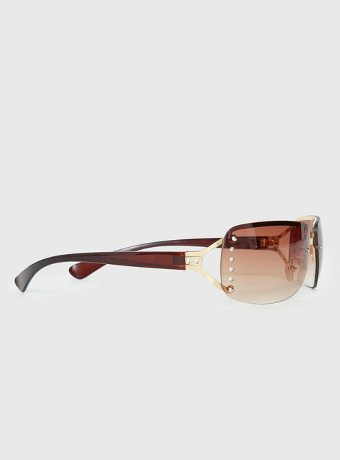 No Comparison Sunglasses Brown