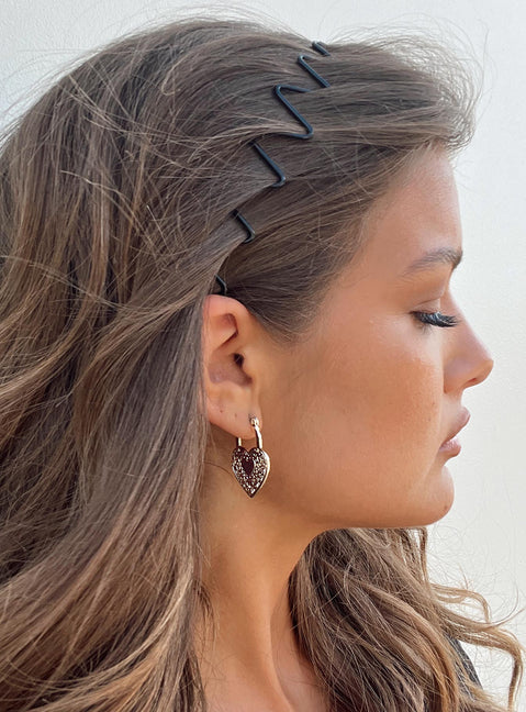 Headband Zig-zag design Lightweight Thin band