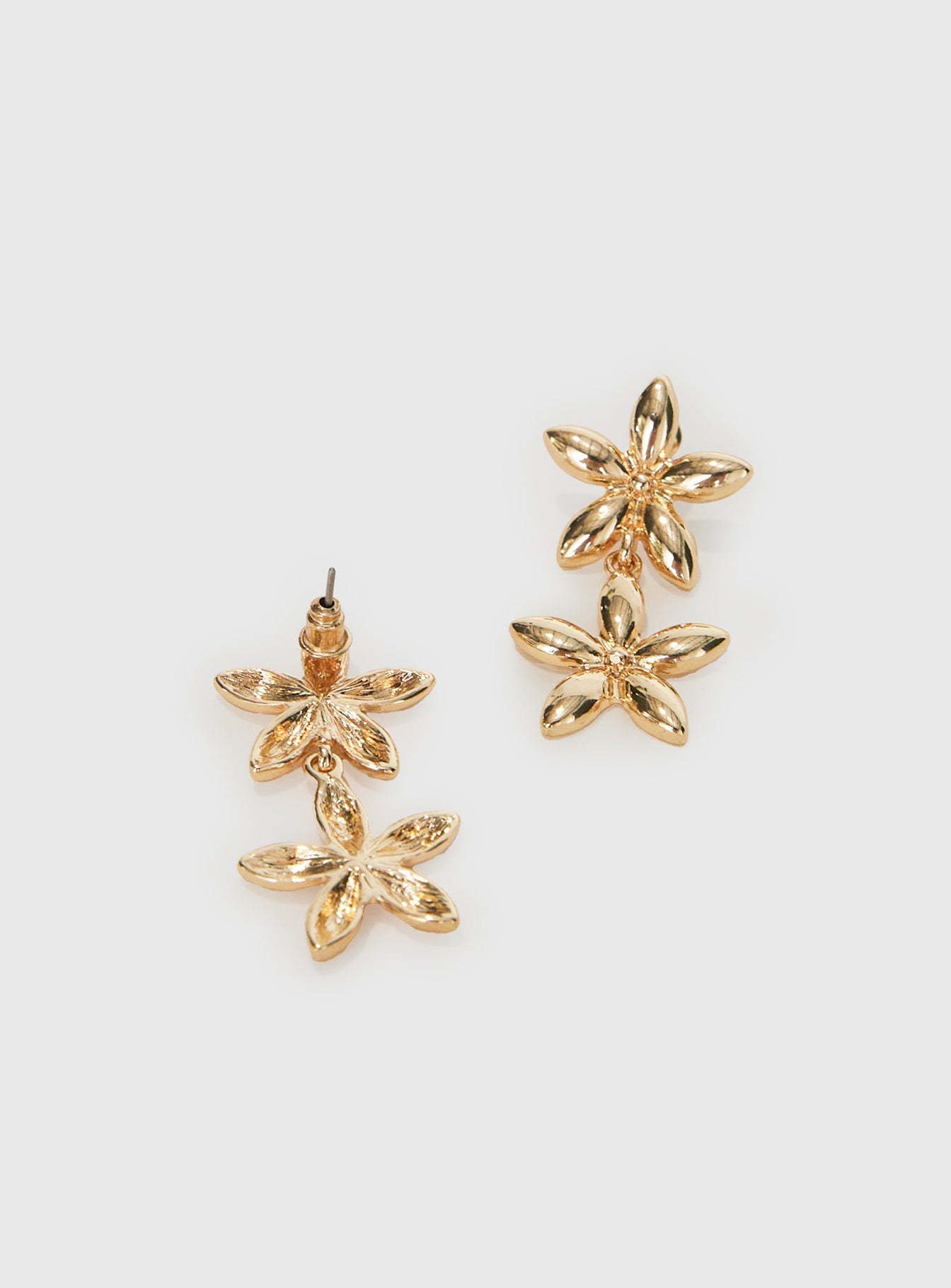 Torquil Double Stack Earrings Gold