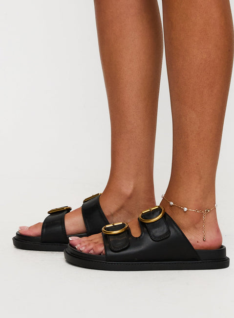 Wallflower Sandals Black