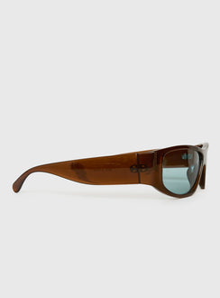 Odele Wraparound Sunglasses Tea / Blue