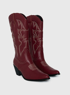 Therapy Clayton Boots Maroon