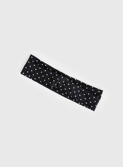 The Juney Headband Black Polka Dot