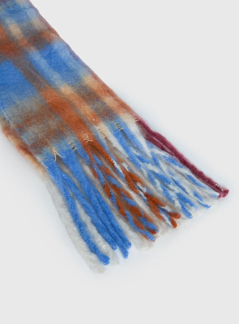 Brynne Scarf Blue Check