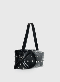 Layton Studded Shoulder Back Black