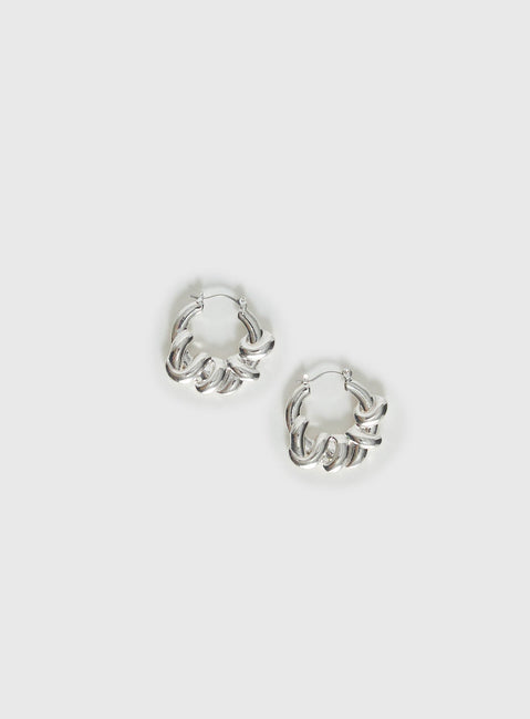 Glide Earrings Silver