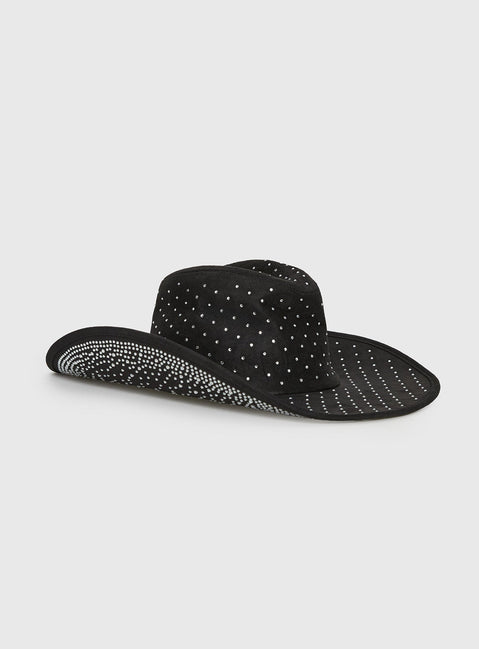 Tennessee Diamante Cowboy Hat Black