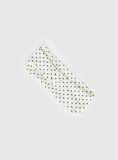 The Juney Headband Cream Polka