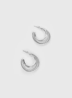 Sweet Deal Linked Earrings Silver