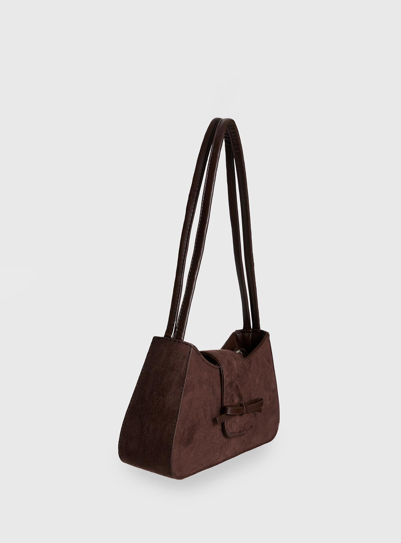 Scotlyn Shoulder Bag Faux Suede Brown