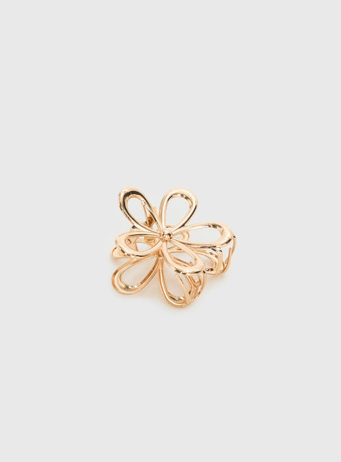 Beija Flower Hair Clip Gold