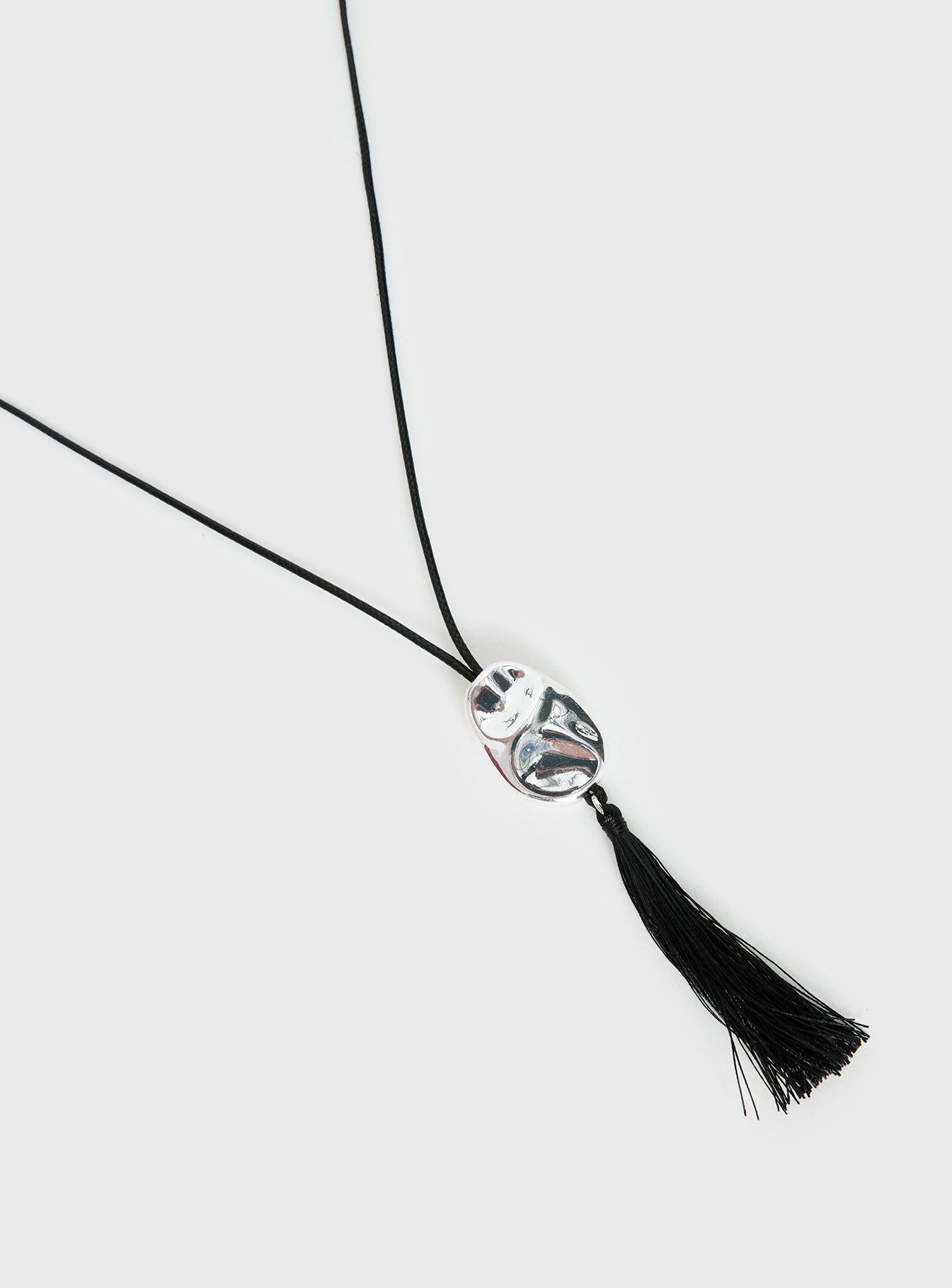 Melara Longline Tassel Necklace Black