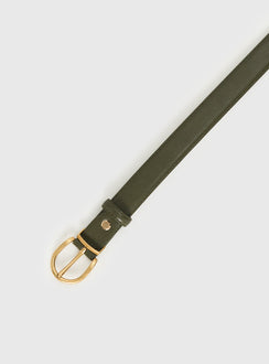 Jaslynn Belt Olive / Gold