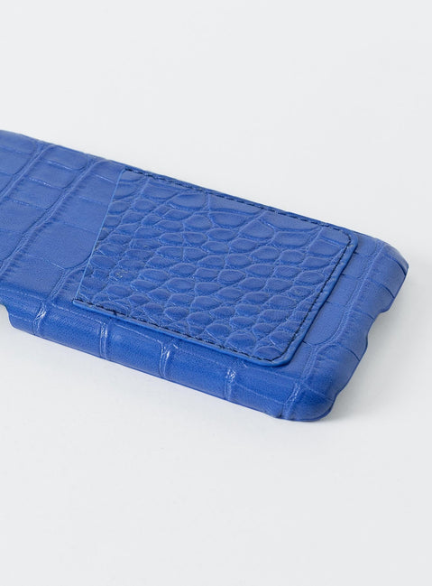 iPhone case  Princess Polly Exclusive 55% PU 45% PC Faux croc leather  Card slip Clip-on style 