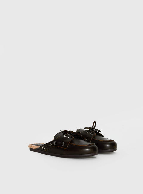 Therapy Shuttle Clogs Burnished Brown