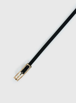 Odena Thin Belt Black / Gold