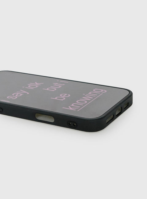I Say IDK iPhone Case Brown / Pink