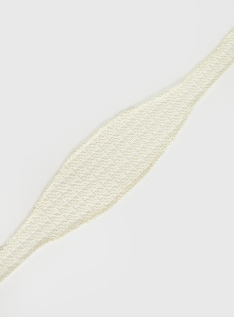 Keighla Crochet Hair Scarf Cream