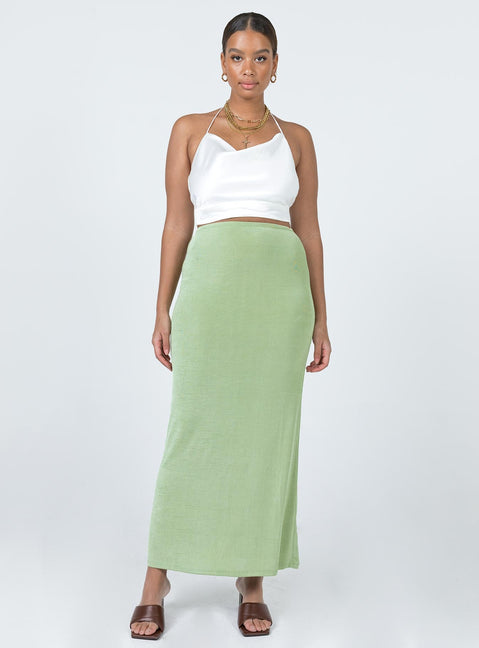 product Harriette Maxi Skirt Sage Princess Polly  Maxi 