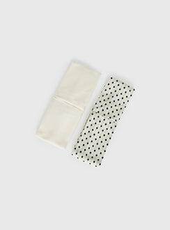 The Juney Headband Pack White Polka Dot