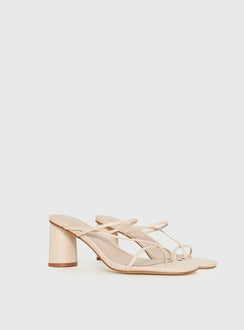 The Becka Heels Beige