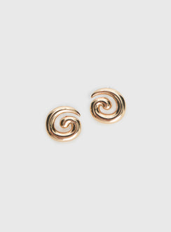 Sold On You Spiral Earrings Gold