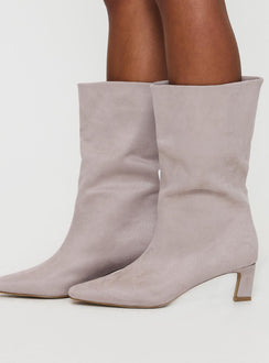 Billini Eliot Boots Mist Faux Suede