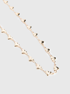 Kinsey Heart Necklace Gold