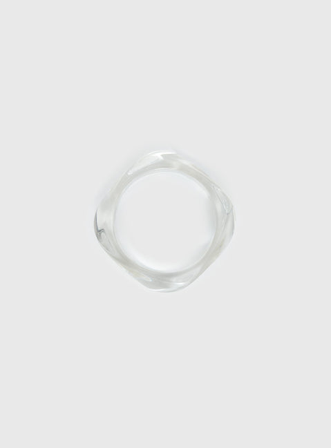 Whirl Resin Cuff Clear
