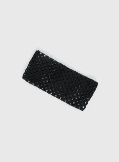 Winslet Knit Headband Black