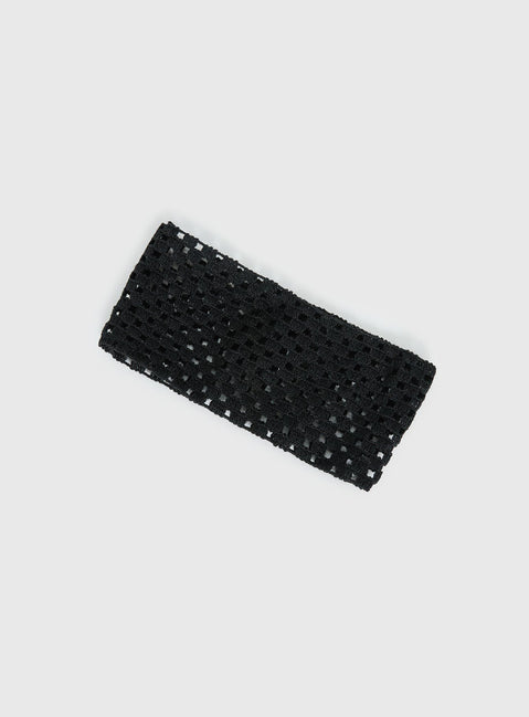Winslet Knit Headband Black